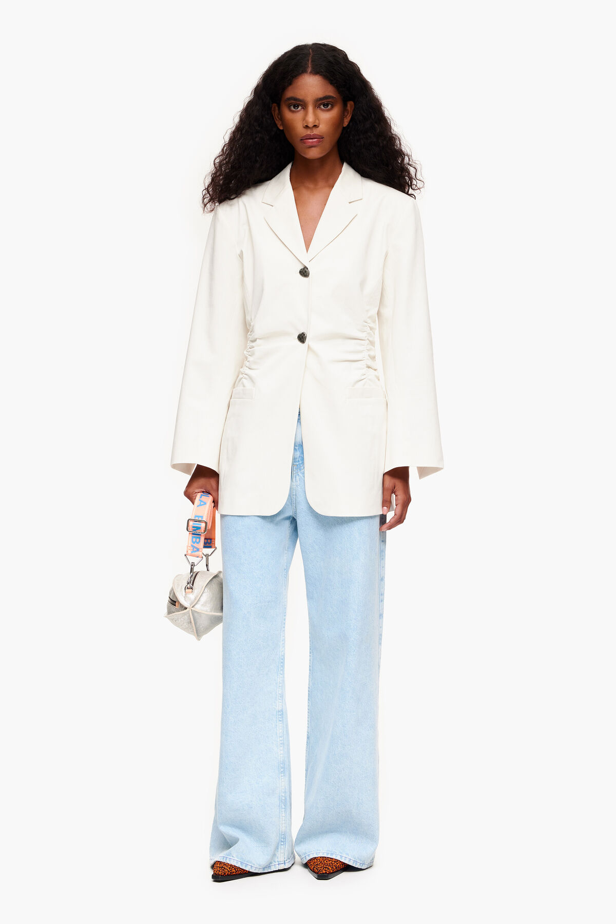 Blazer algodón crudo