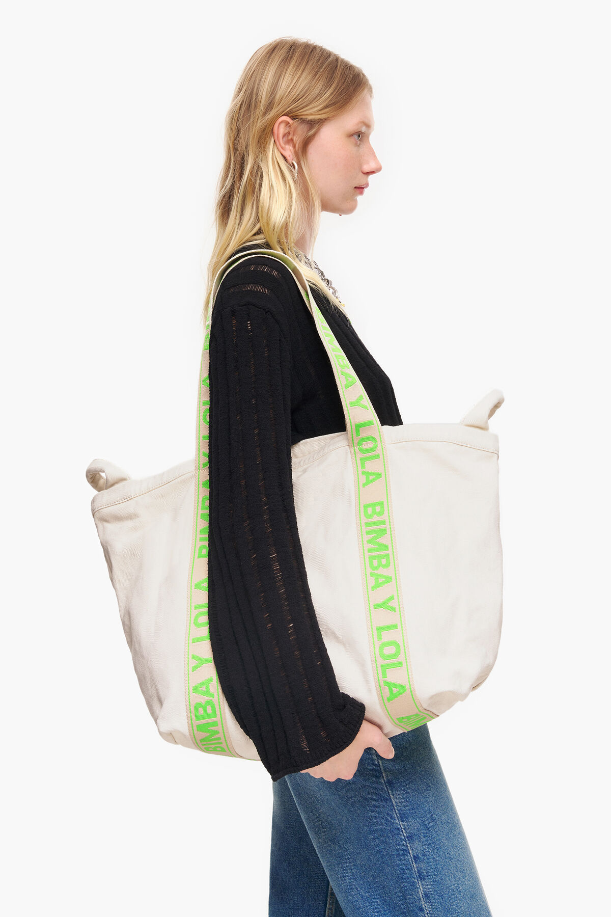 Bolsa shopper XL canvas crudo