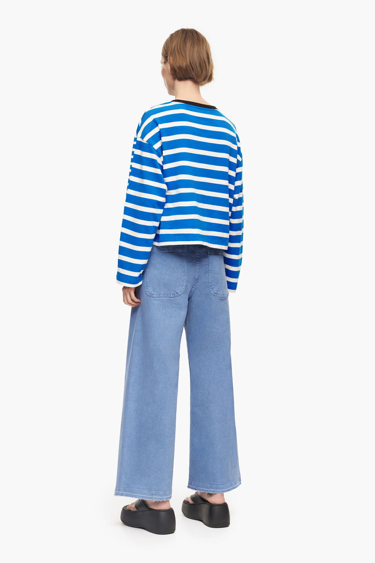 CULOTTE - Vaquero alto azul