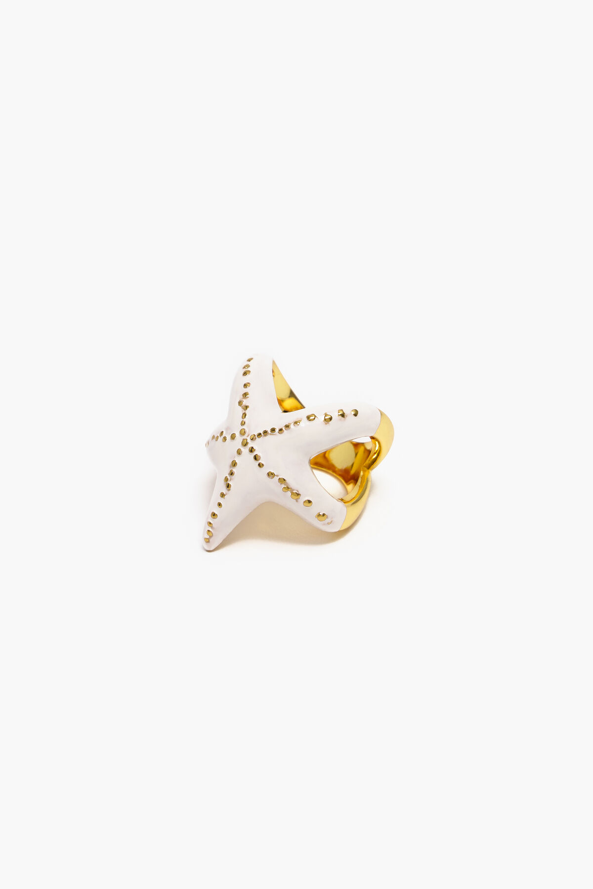 Anillo estrella marfil