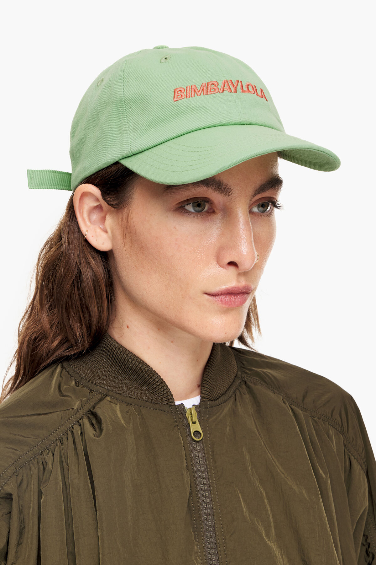 Gorra algodón verde