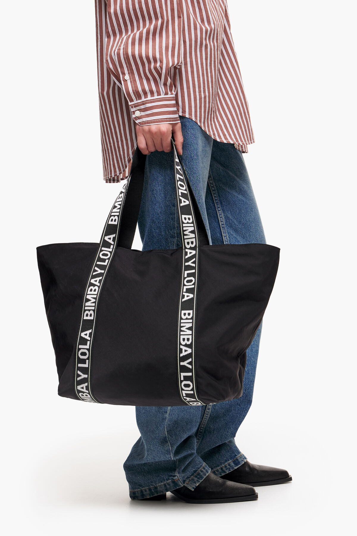 Bolso shopper XL nylon negro