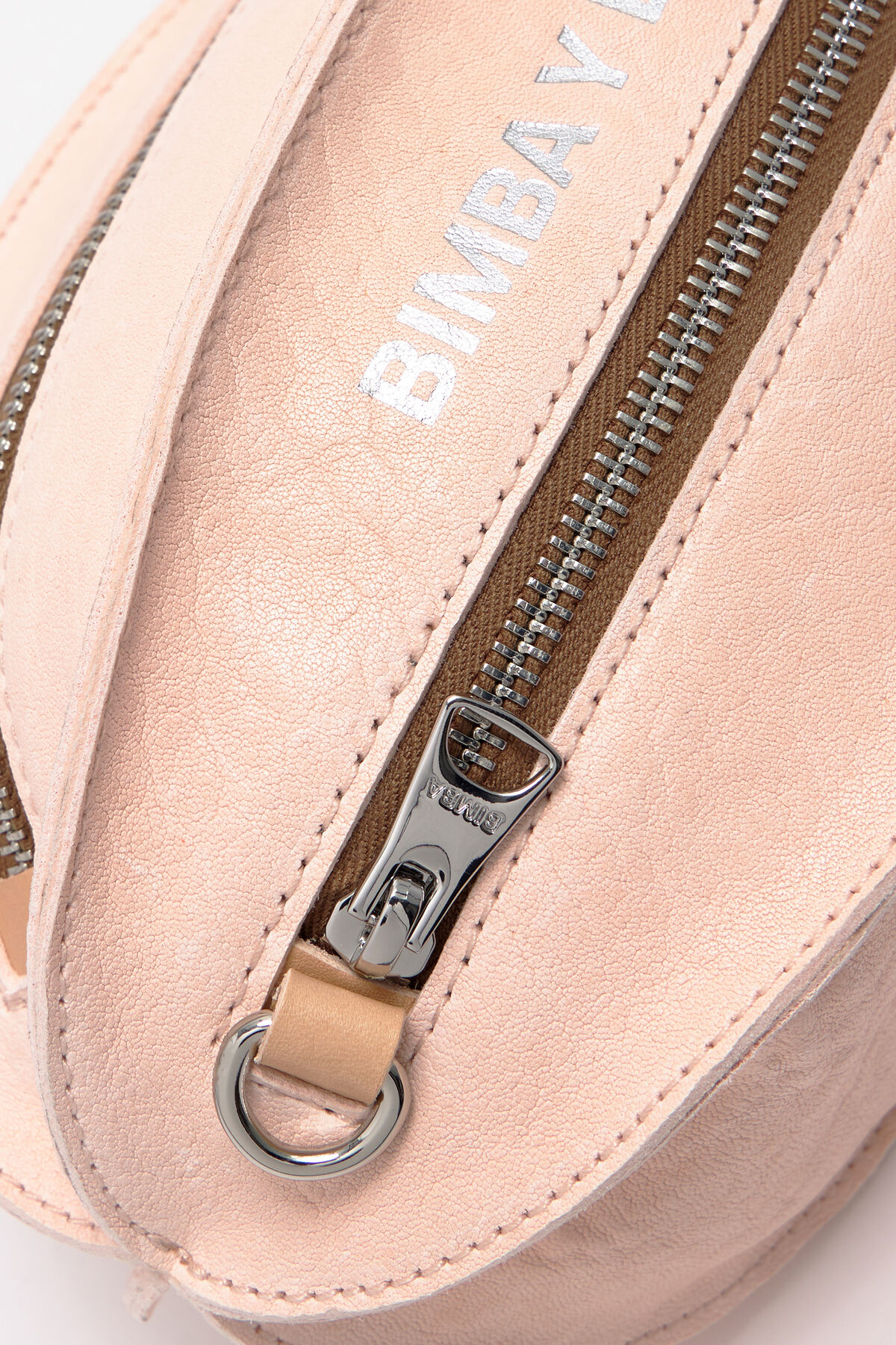 Bolso Pelota S piel rosa claro