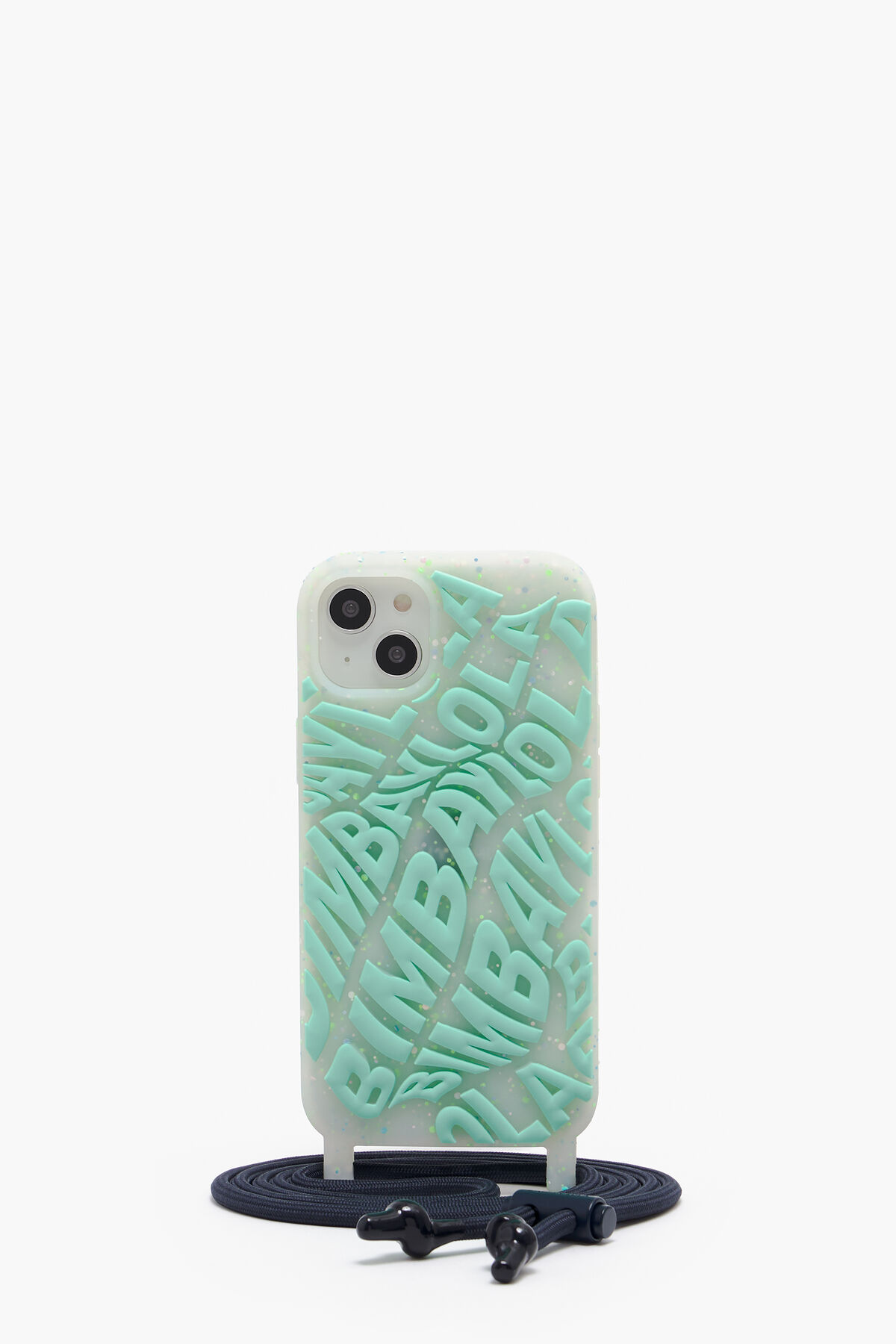 Funda iPhone 14 Plus transparente logo aguamarina