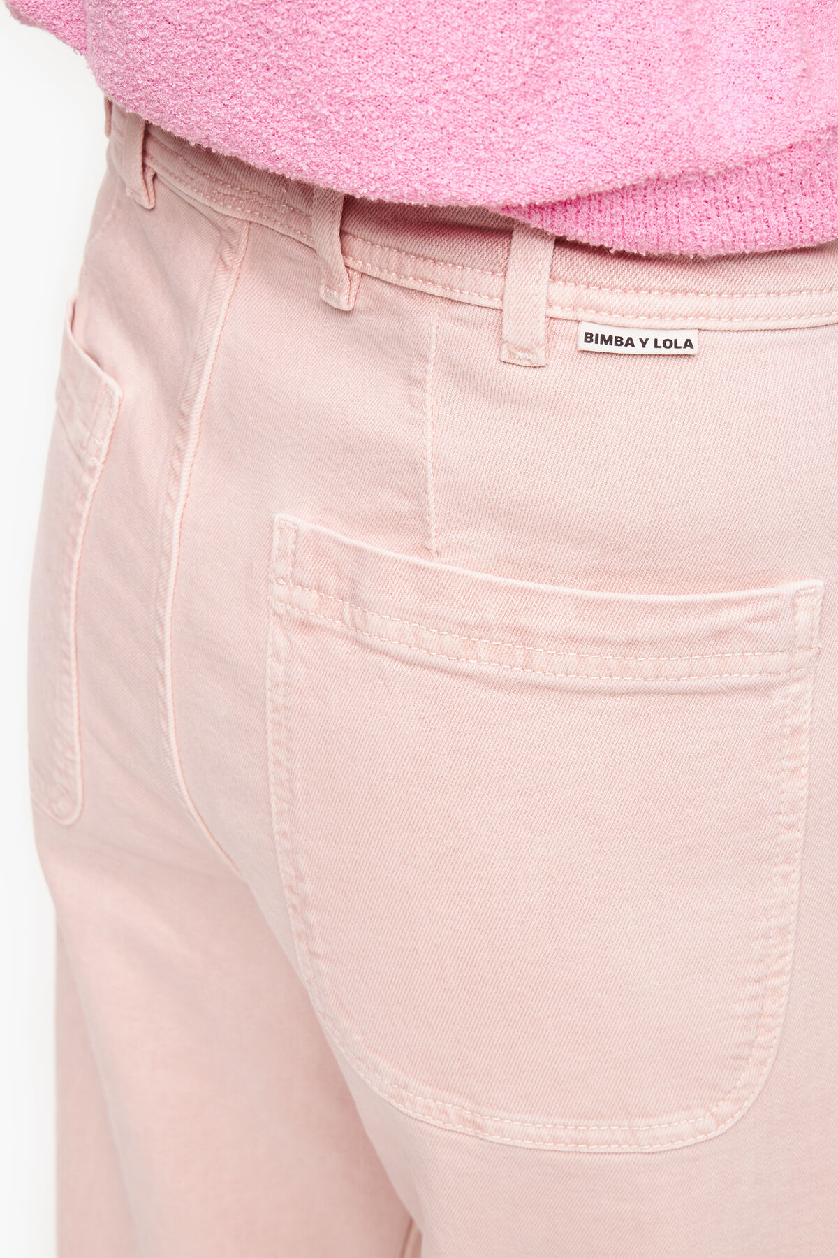 CULOTTE - Vaquero alto rosa