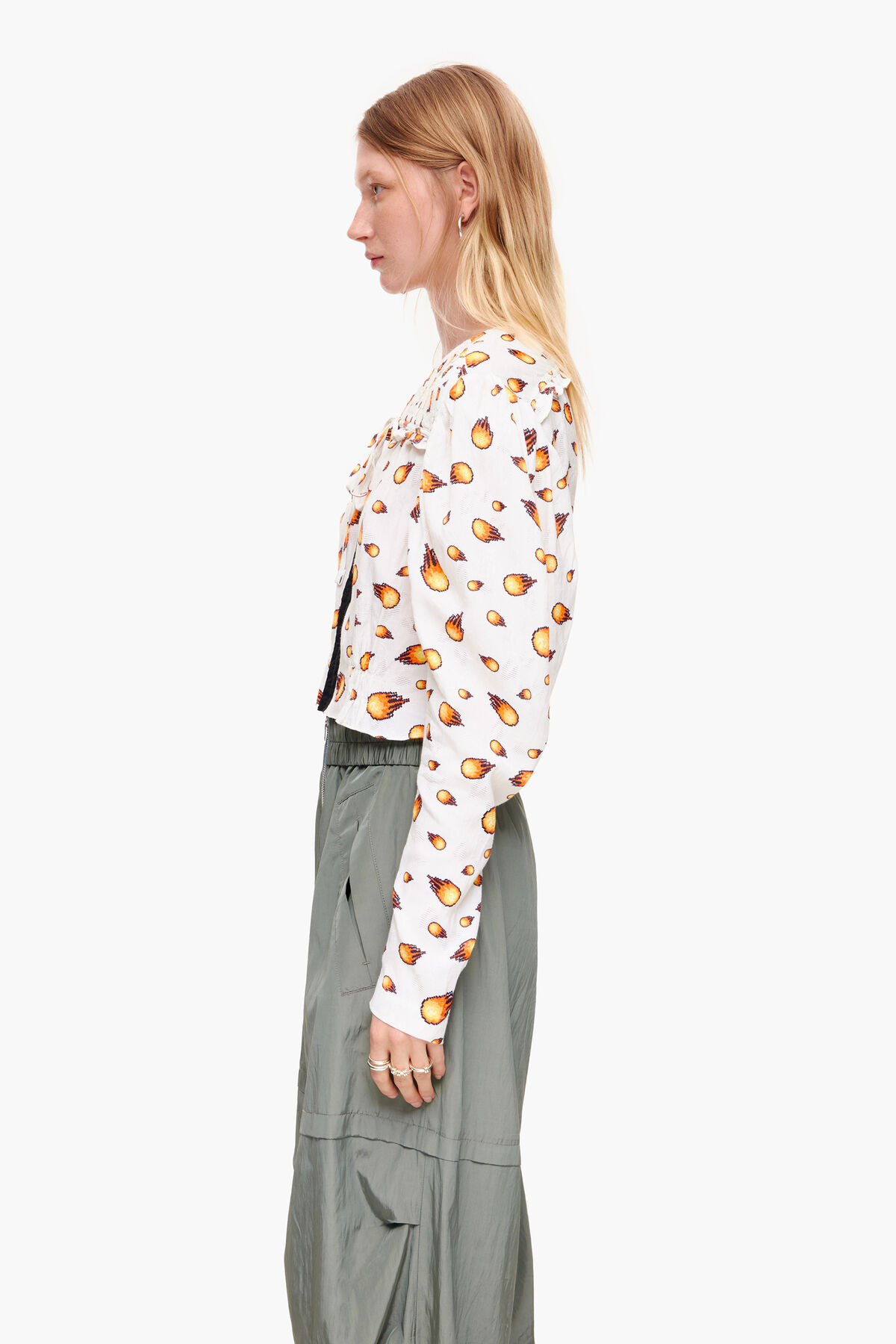 Blusa corta Fire marfil