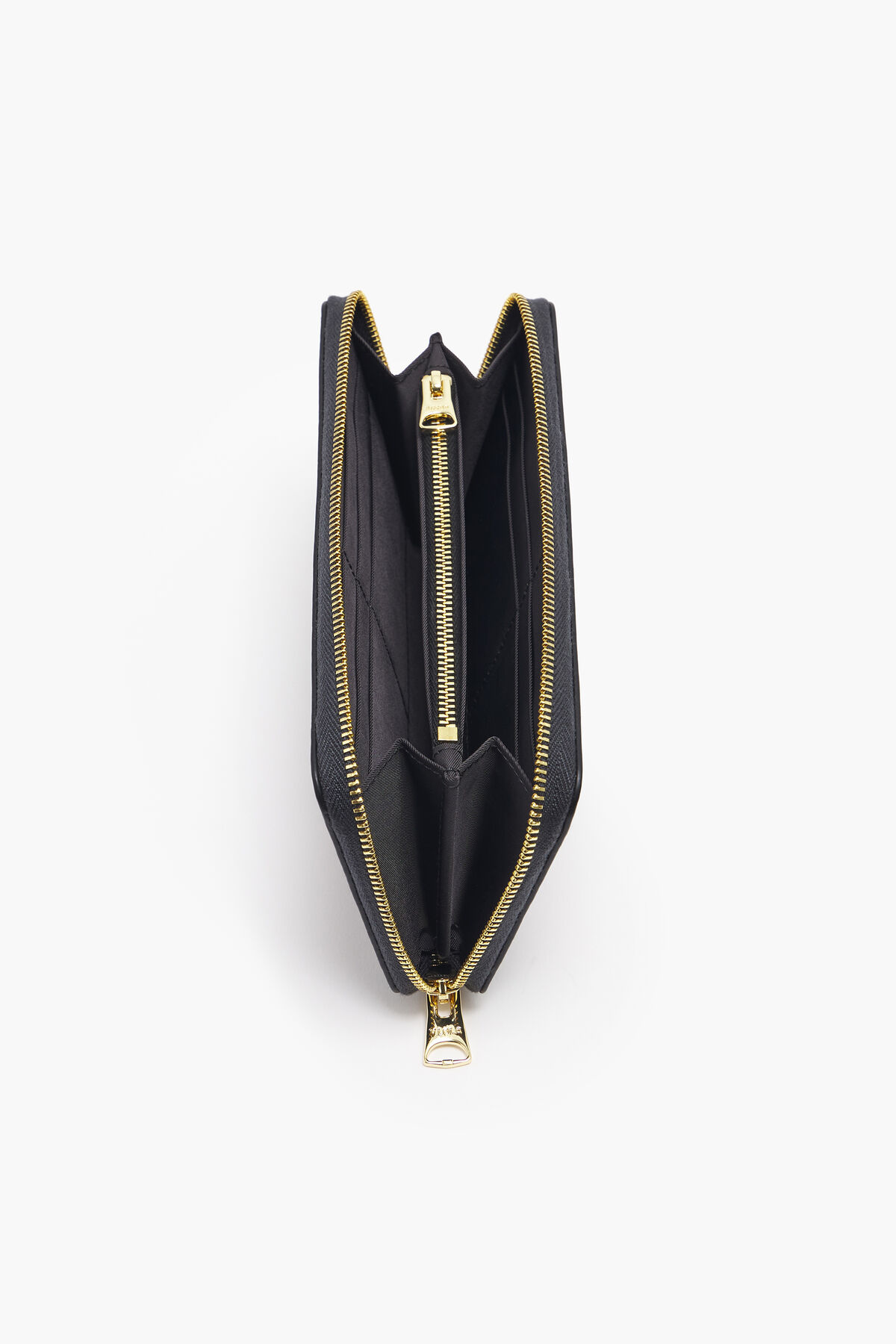 Billetera libro piel print Small Hearts negra