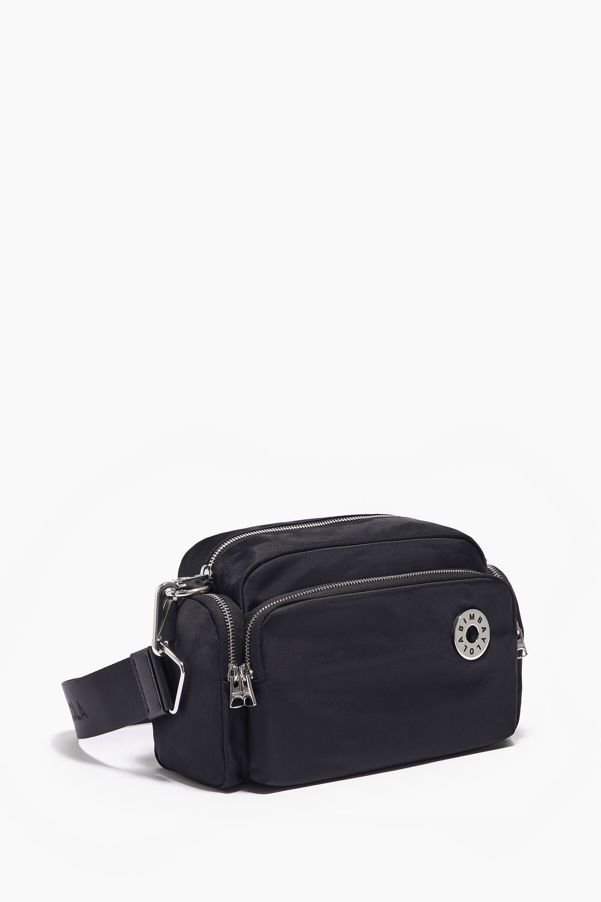 Bolso bandolera M nylon negro