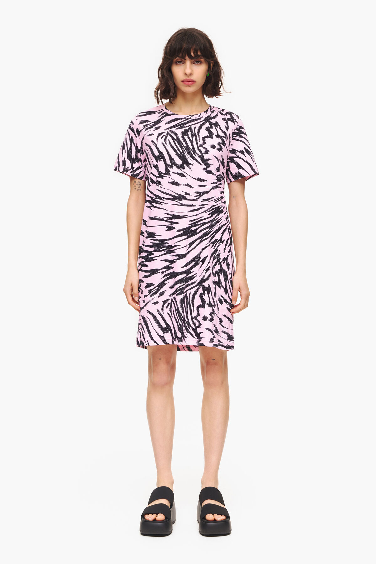 Vestido corto Butterfly Wing bicolor rosa