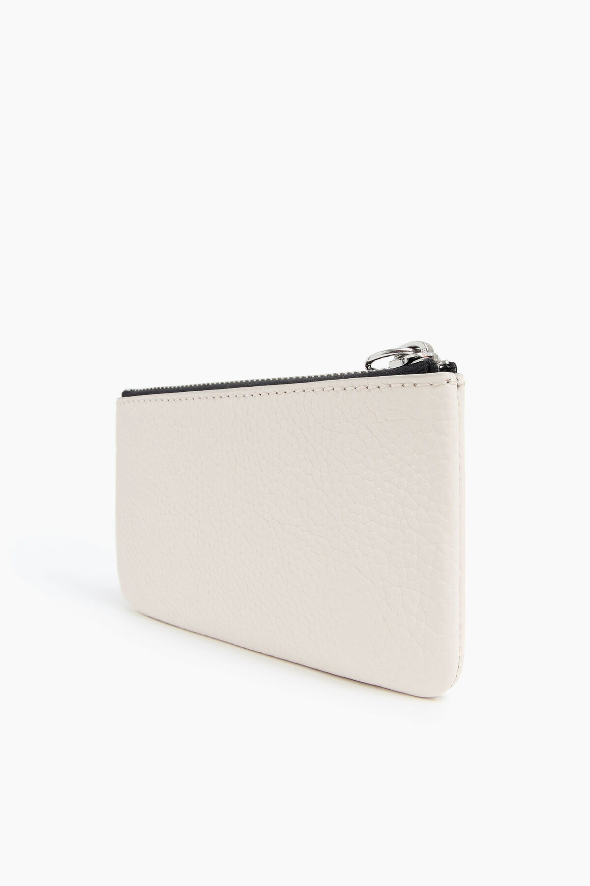 Monedero S piel blanco