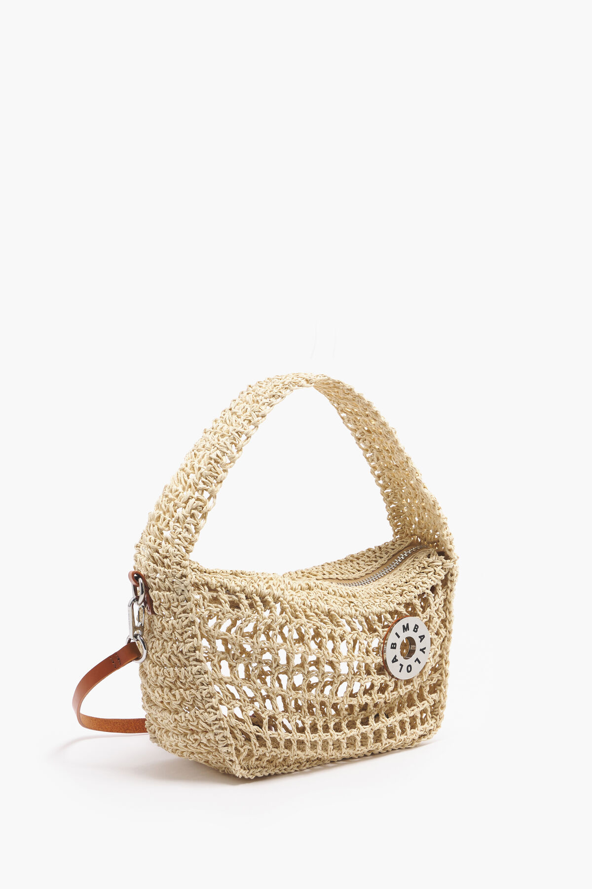 Bolso hobo S rafia natural