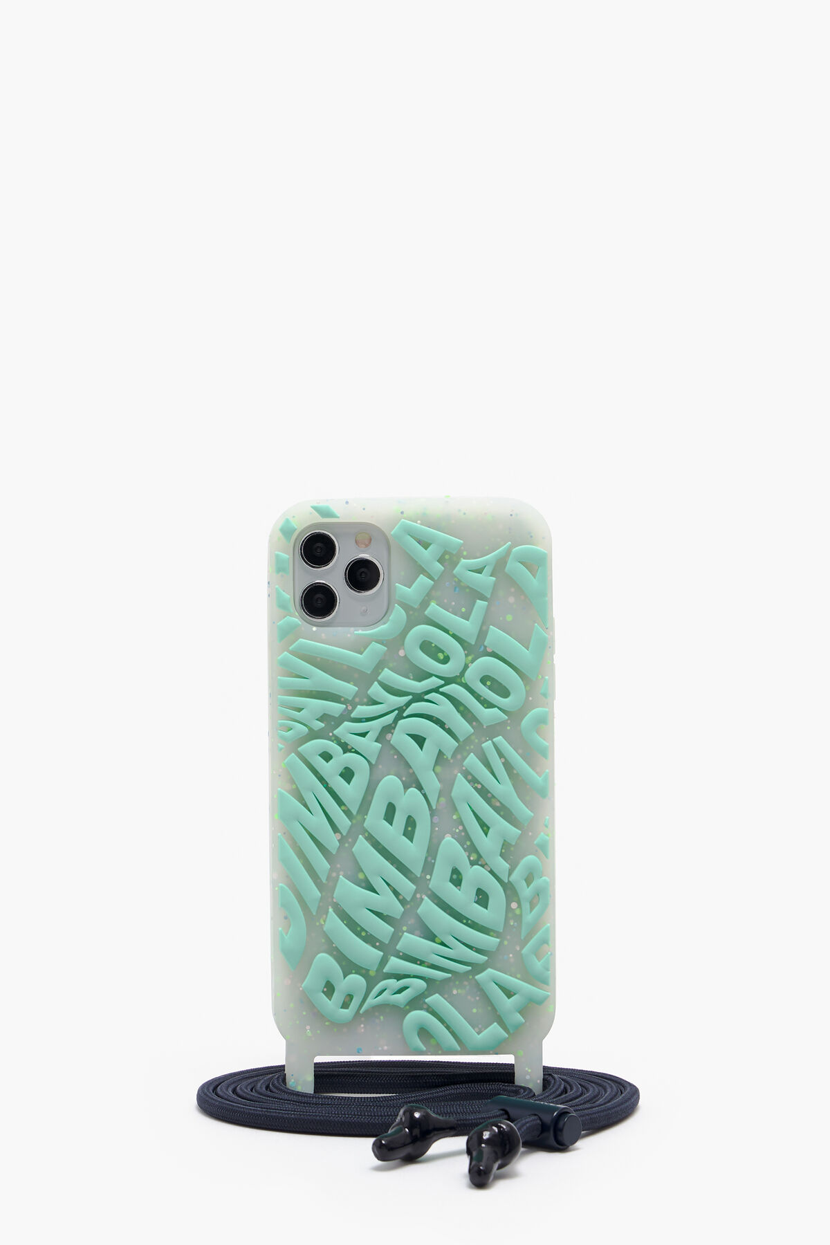 Funda iPhone 11 Pro Max transparente logo aguamarina