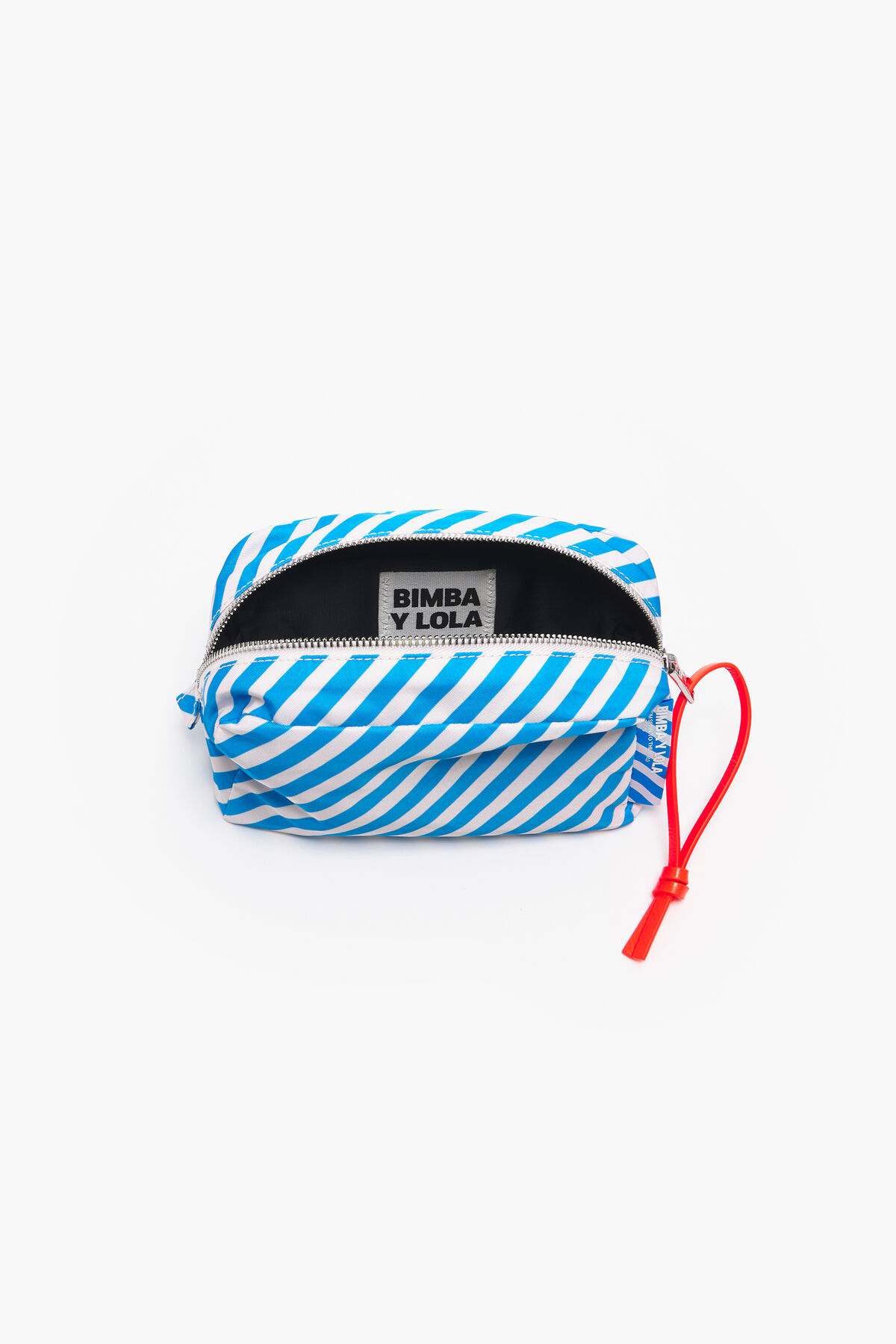 Neceser rectangular M rayas azul