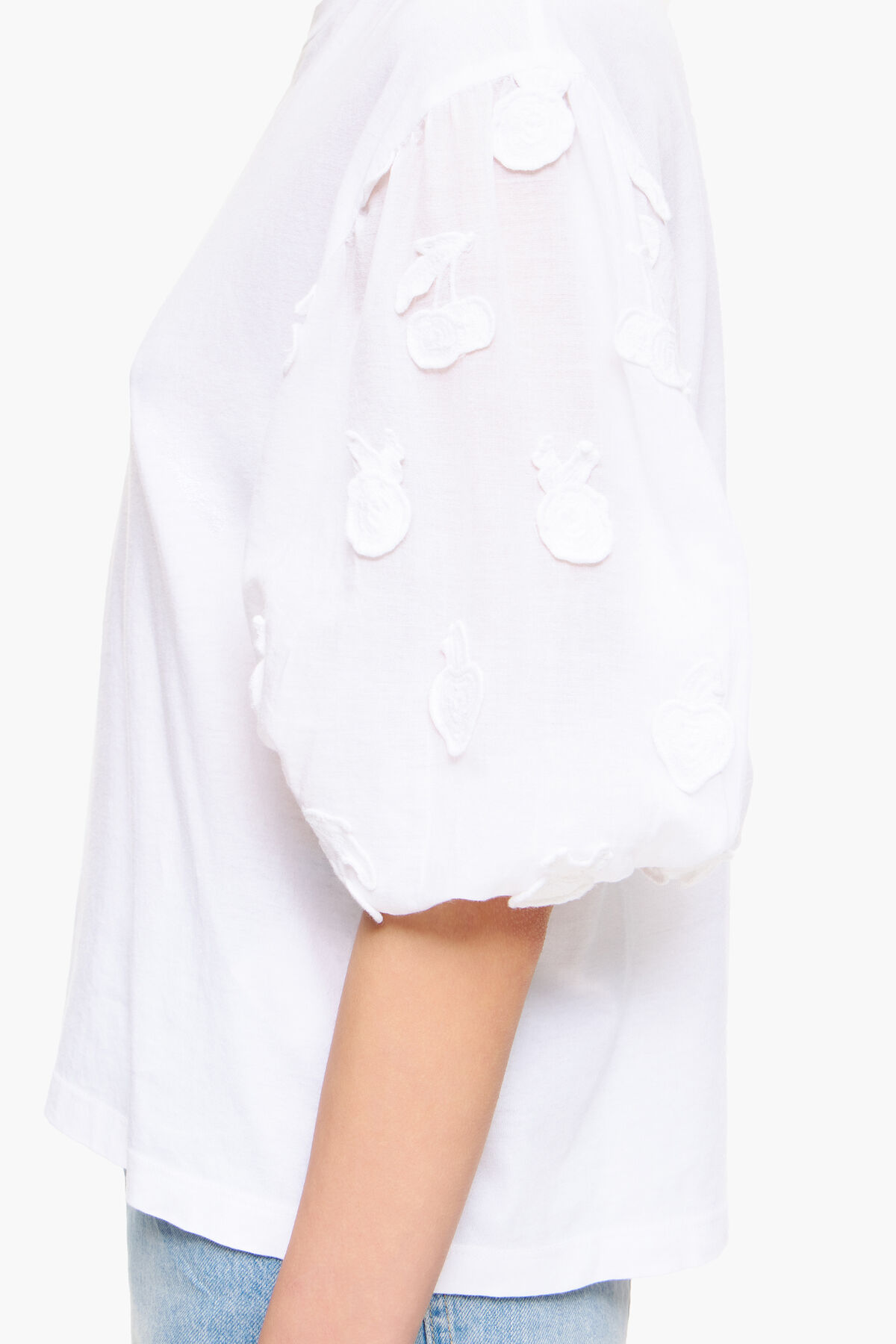 Camiseta doble tejido blanca