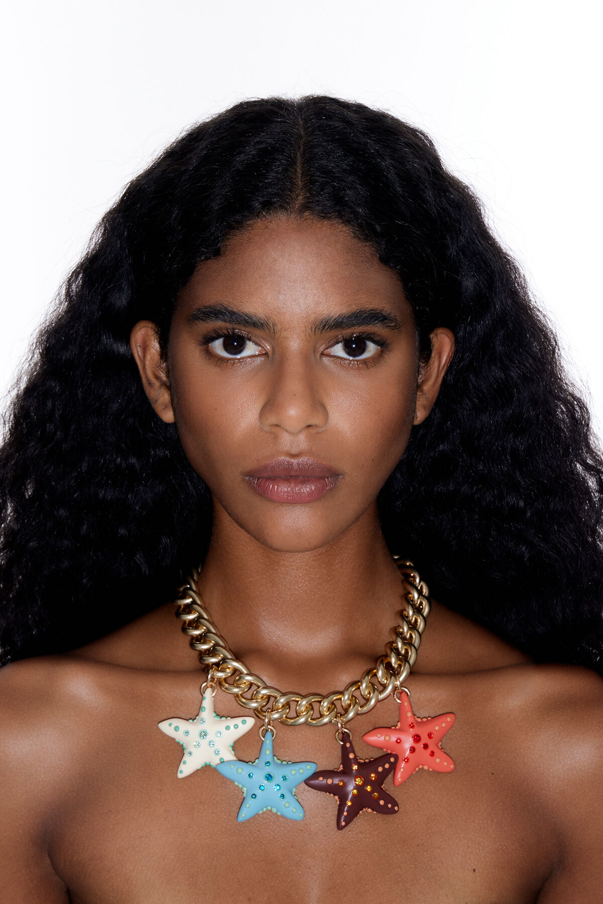 Collar estrellas resina