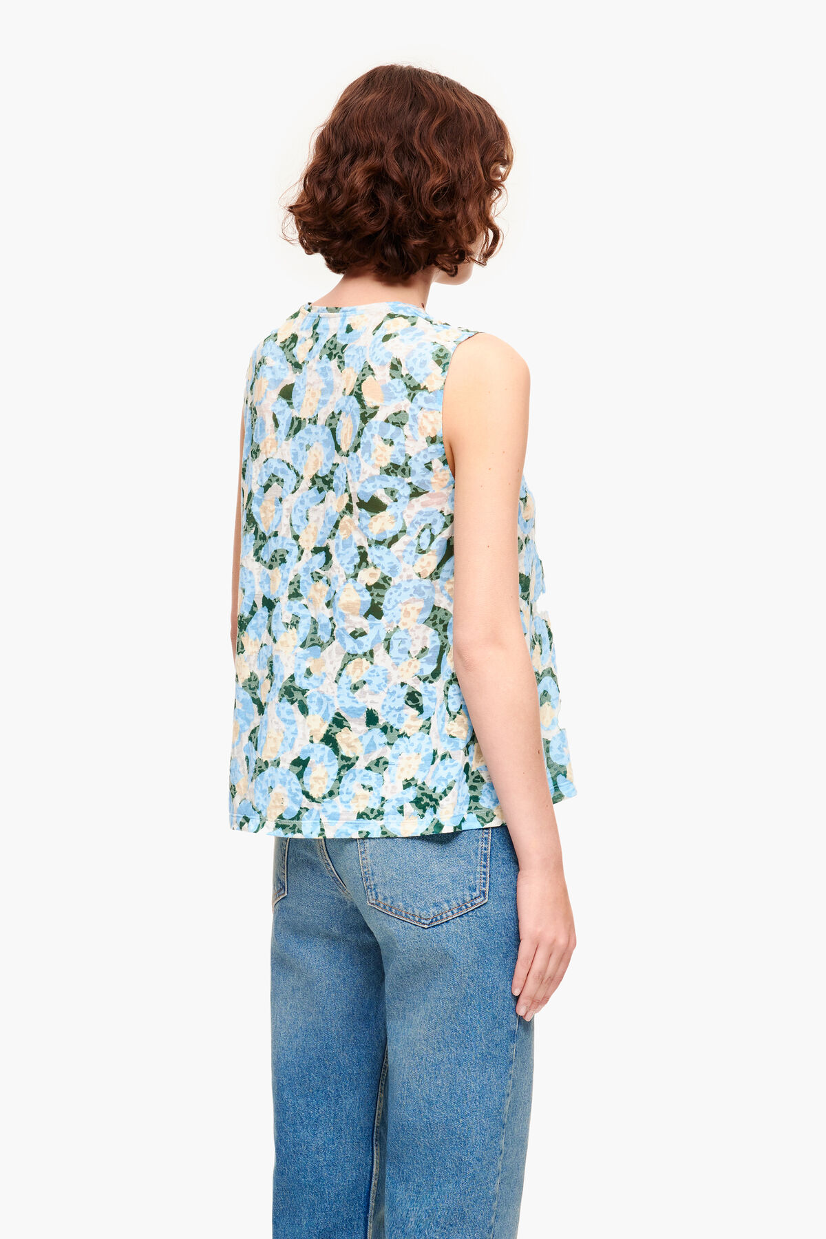 Camiseta Animal Brush azul claro