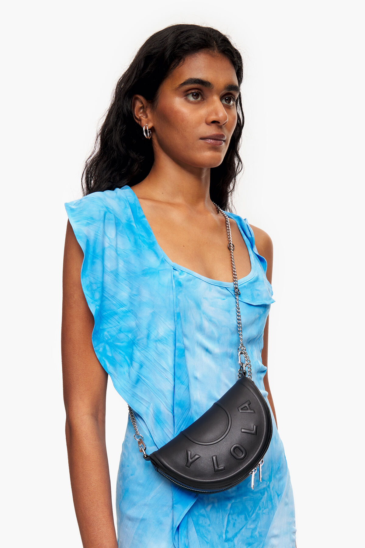 Bolso bandolera XS Chimo piel negro