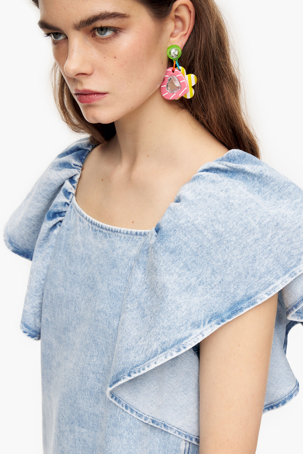 Vestido vaquero mini azul claro