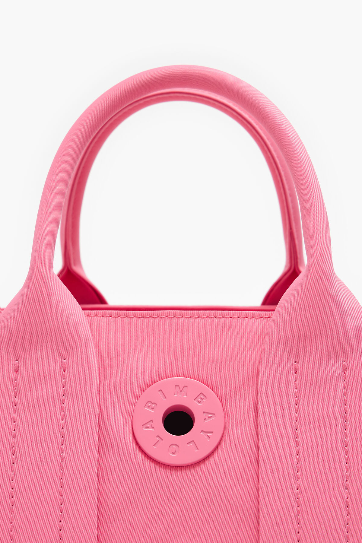Bolso tote S nylon rosa