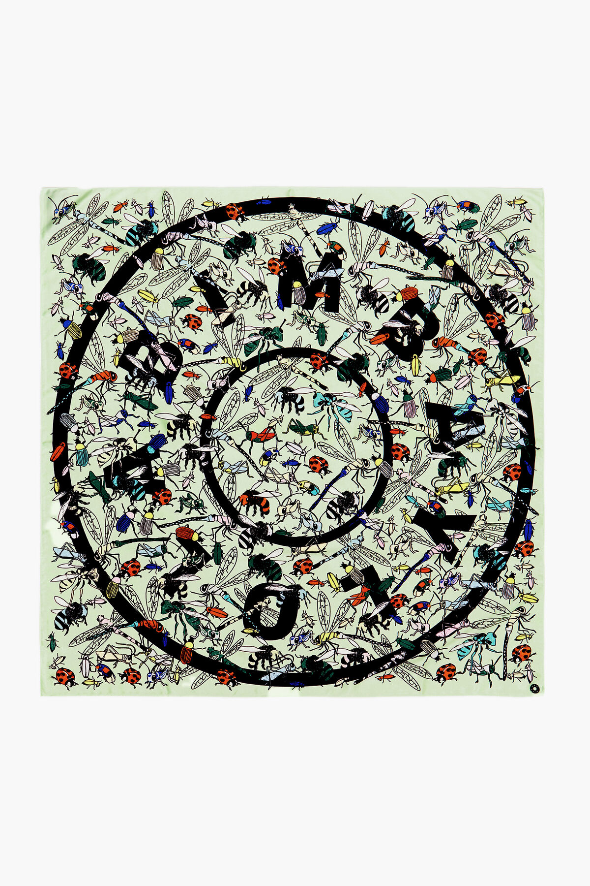 Pañuelo insectos y logo menta