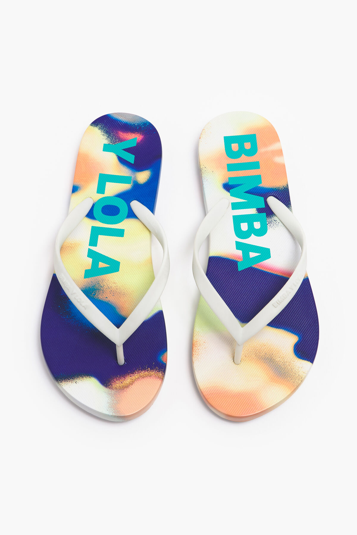 Chancla print Camouflage Spray blanca