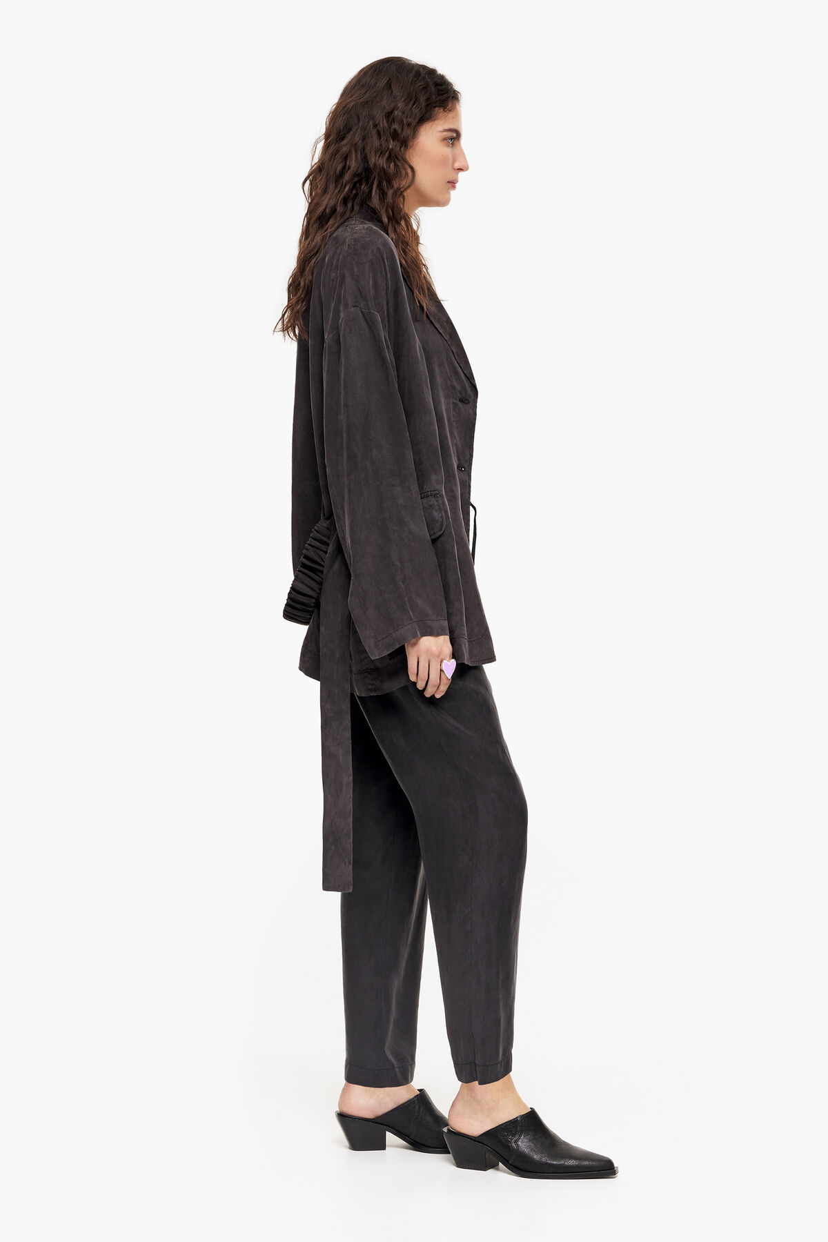 Blazer oversize negro lavado