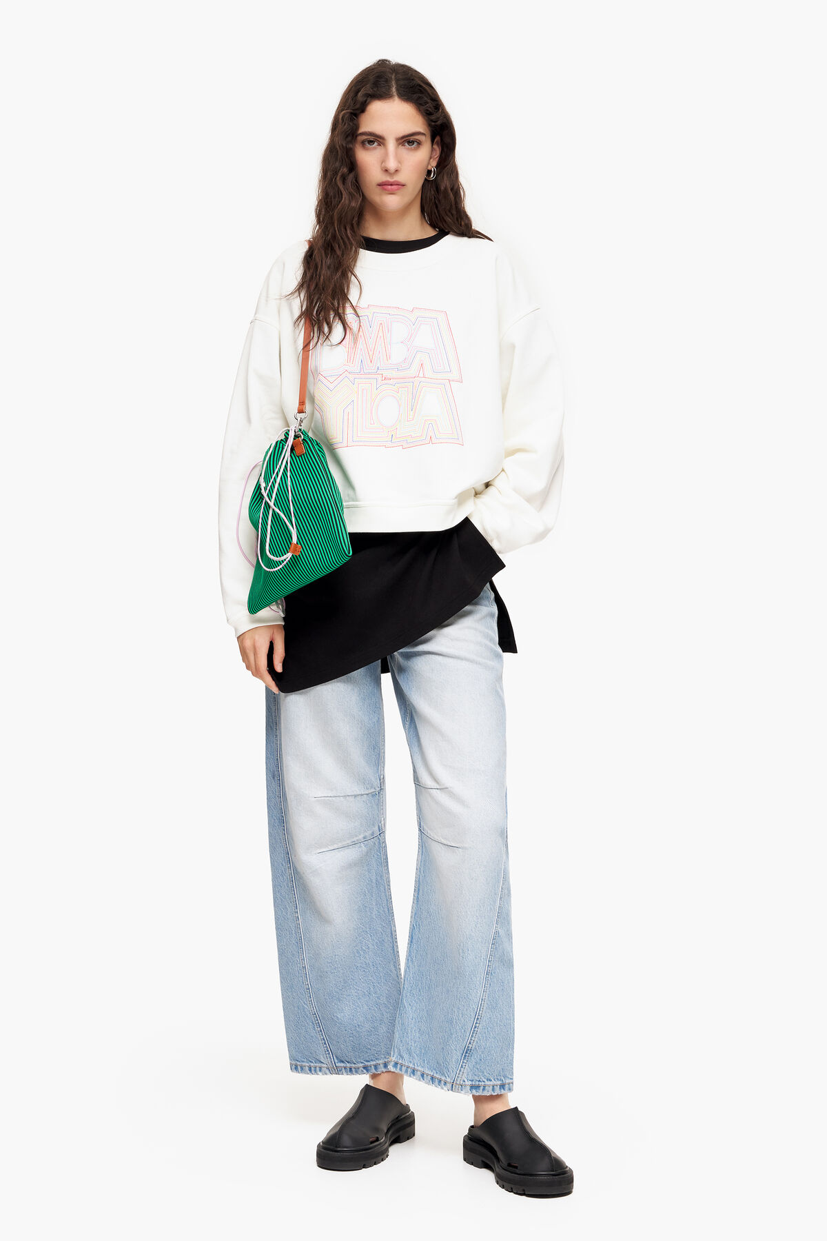 Sudadera logo blanca