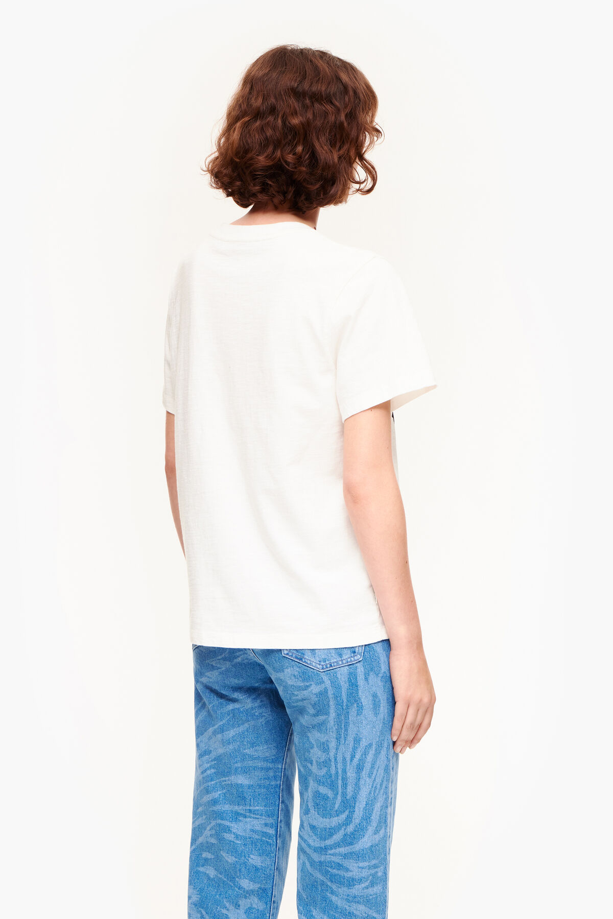 Camiseta print Oso Panda blanca