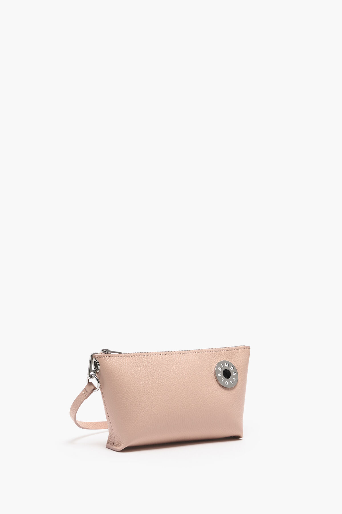 Bolso bandolera XS trapecio piel rosa claro