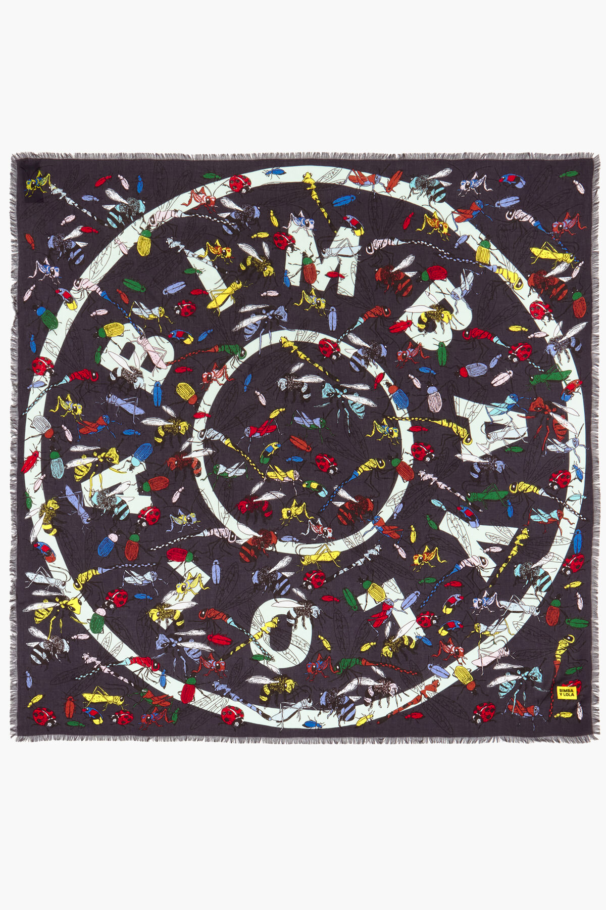 Chal insectos y logo gris