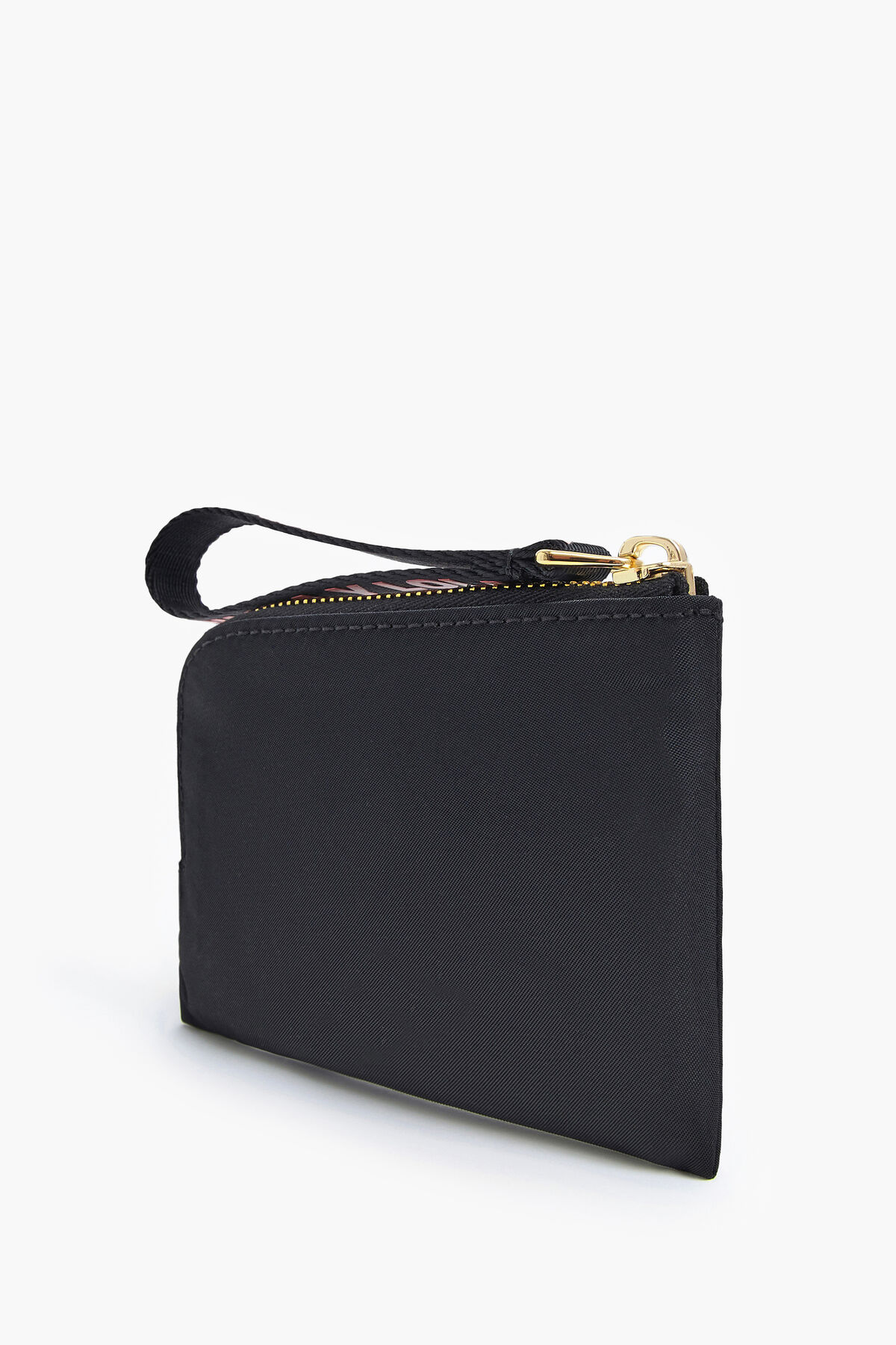 Monedero curvo S nylon negro