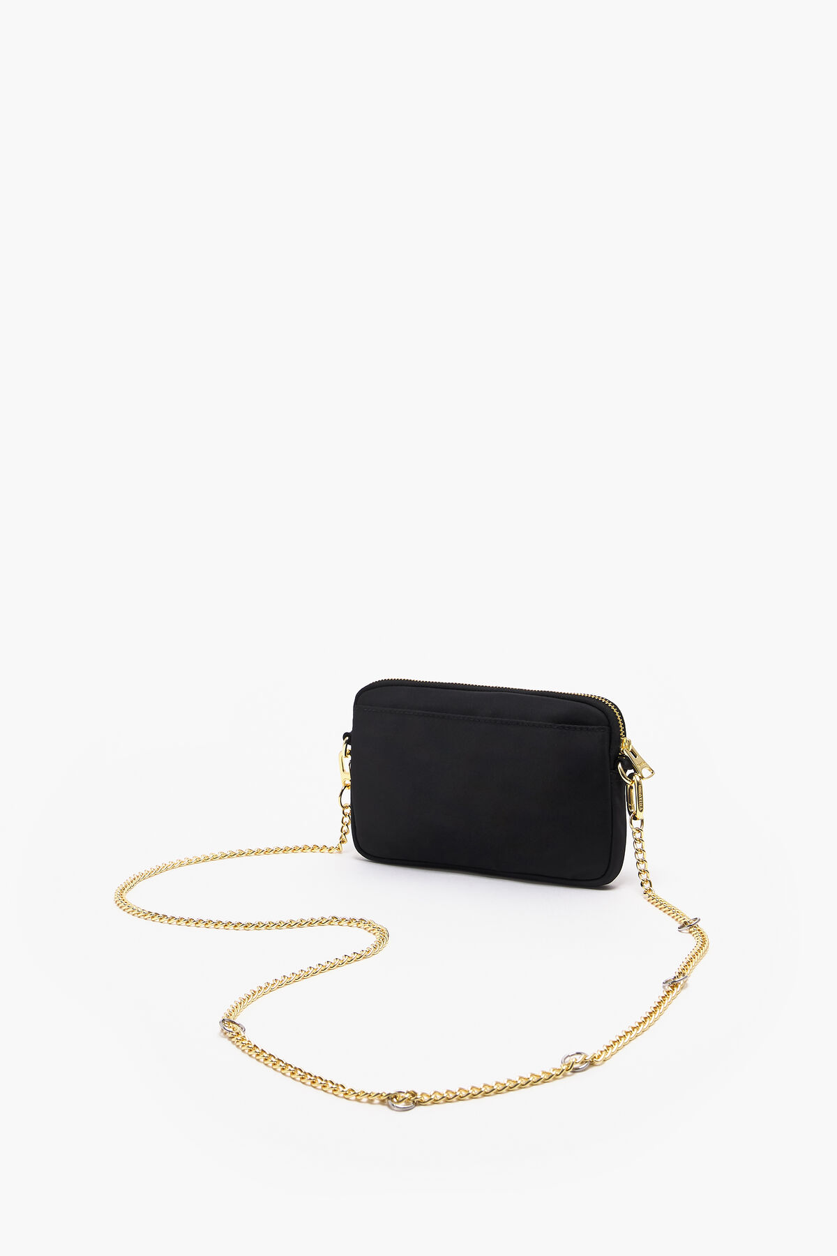 Minibolso rectangular nylon negro
