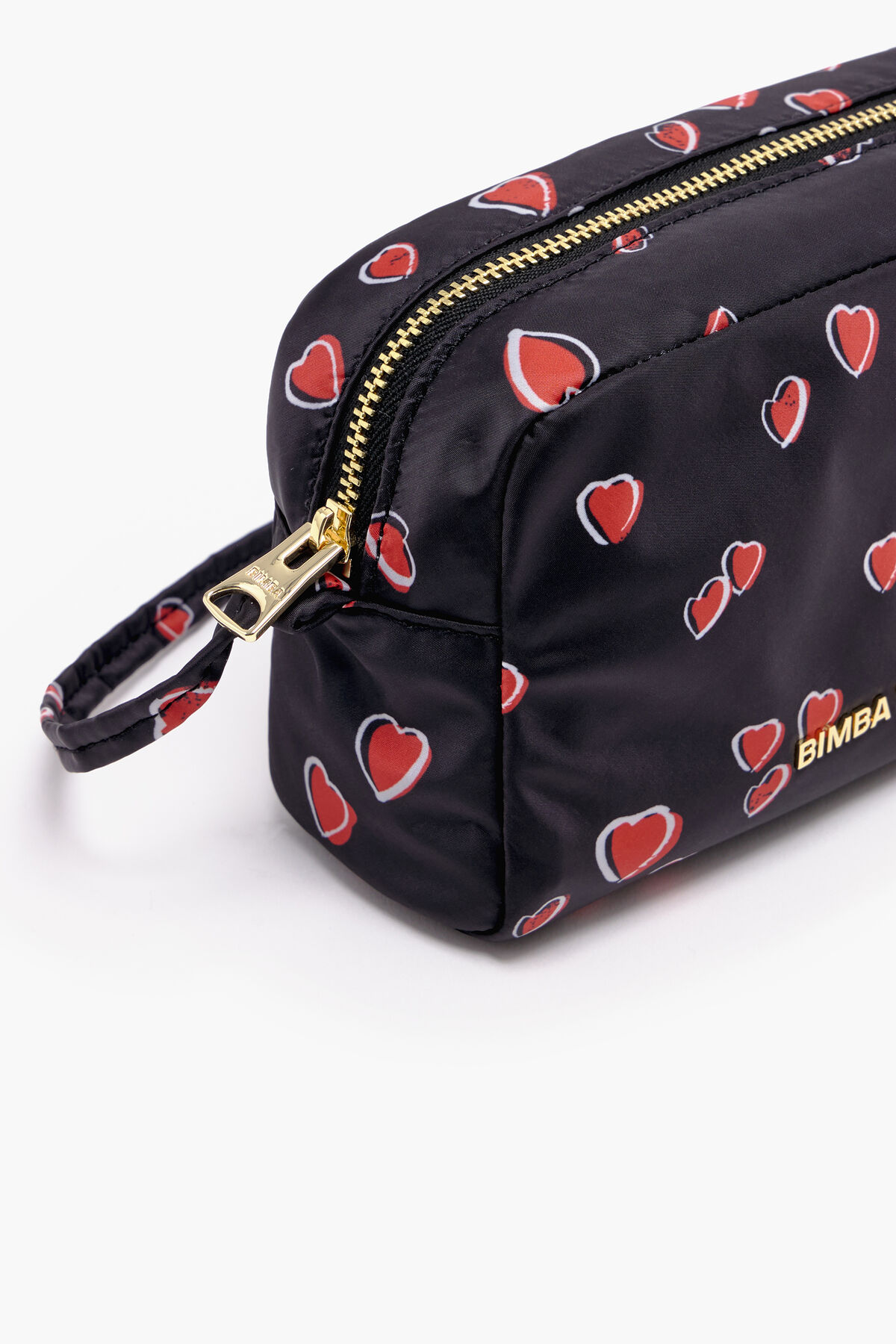 Neceser rectangular M print Small Hearts negro
