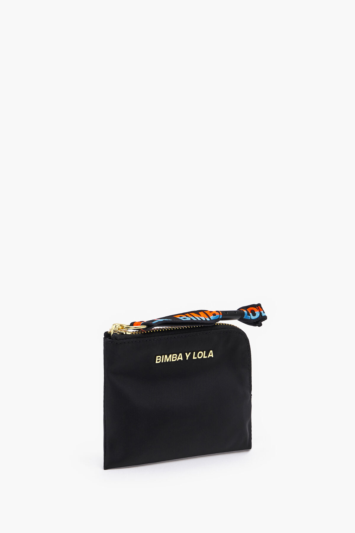 Monedero curvo nylon negro