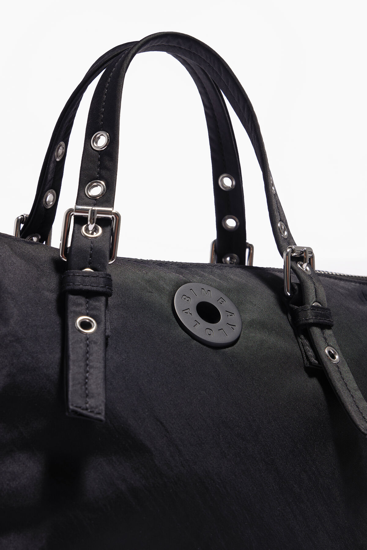 Bolso tote M nylon negro