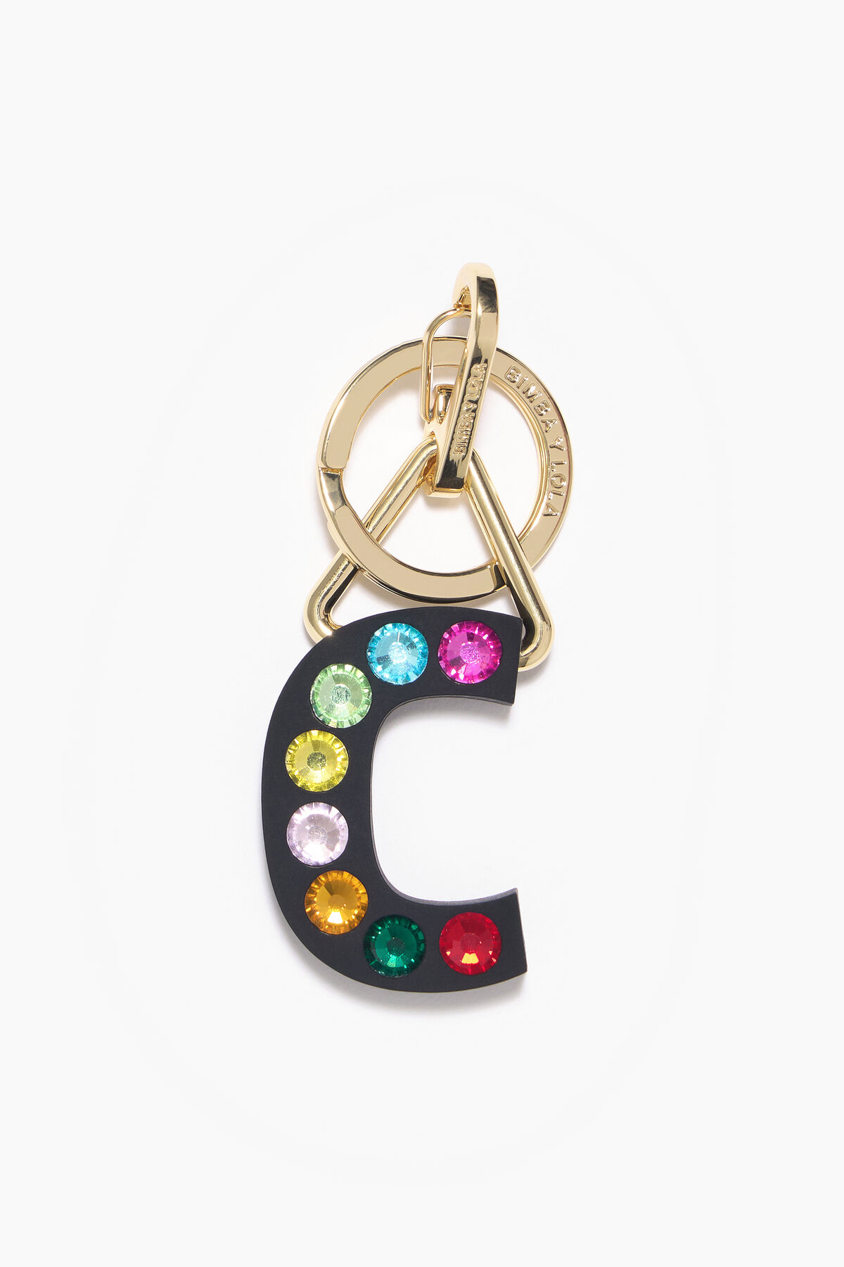 Llavero silicona letra C