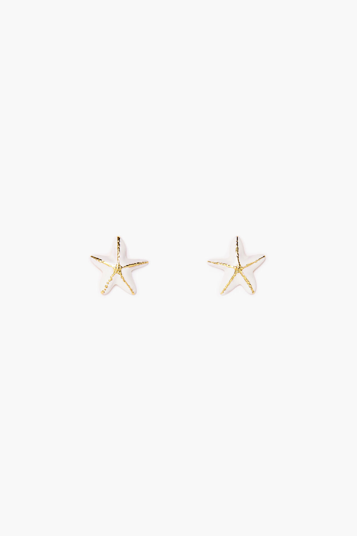 Pendientes estrella marfil