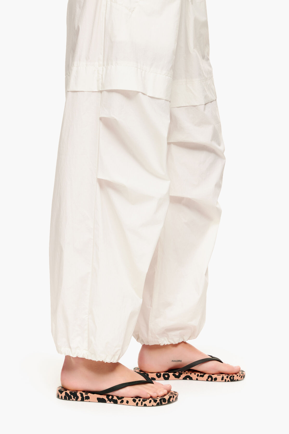 Chancla print Leopard naranja