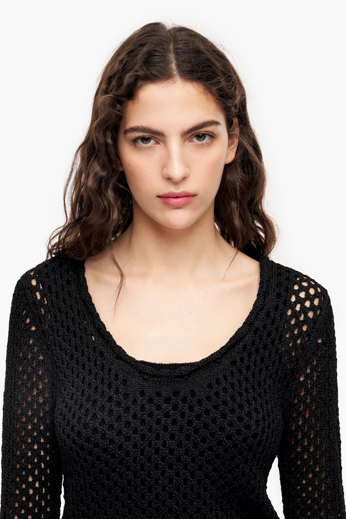 Jersey ajustado calados negro