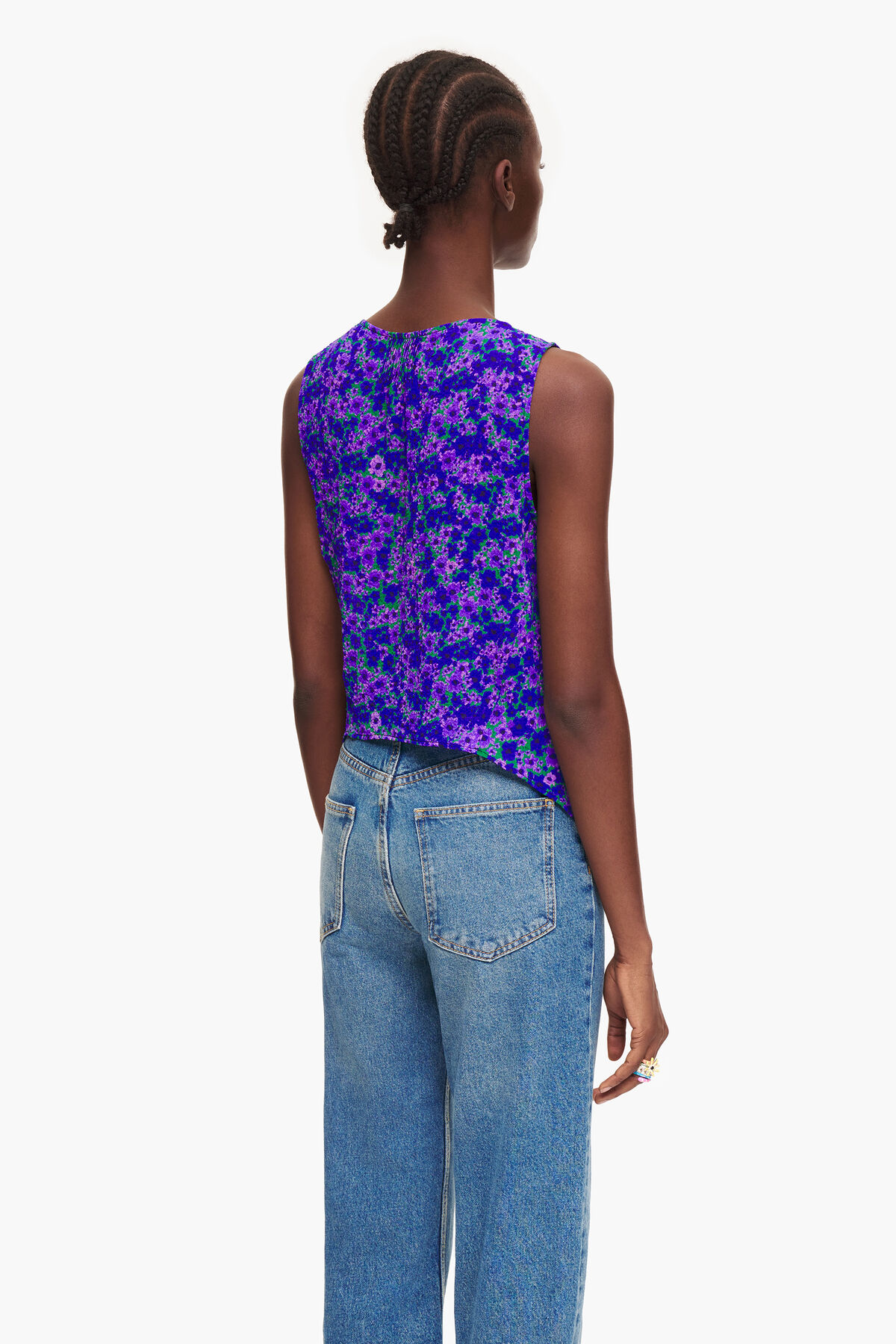 Top mini print Flowers Full