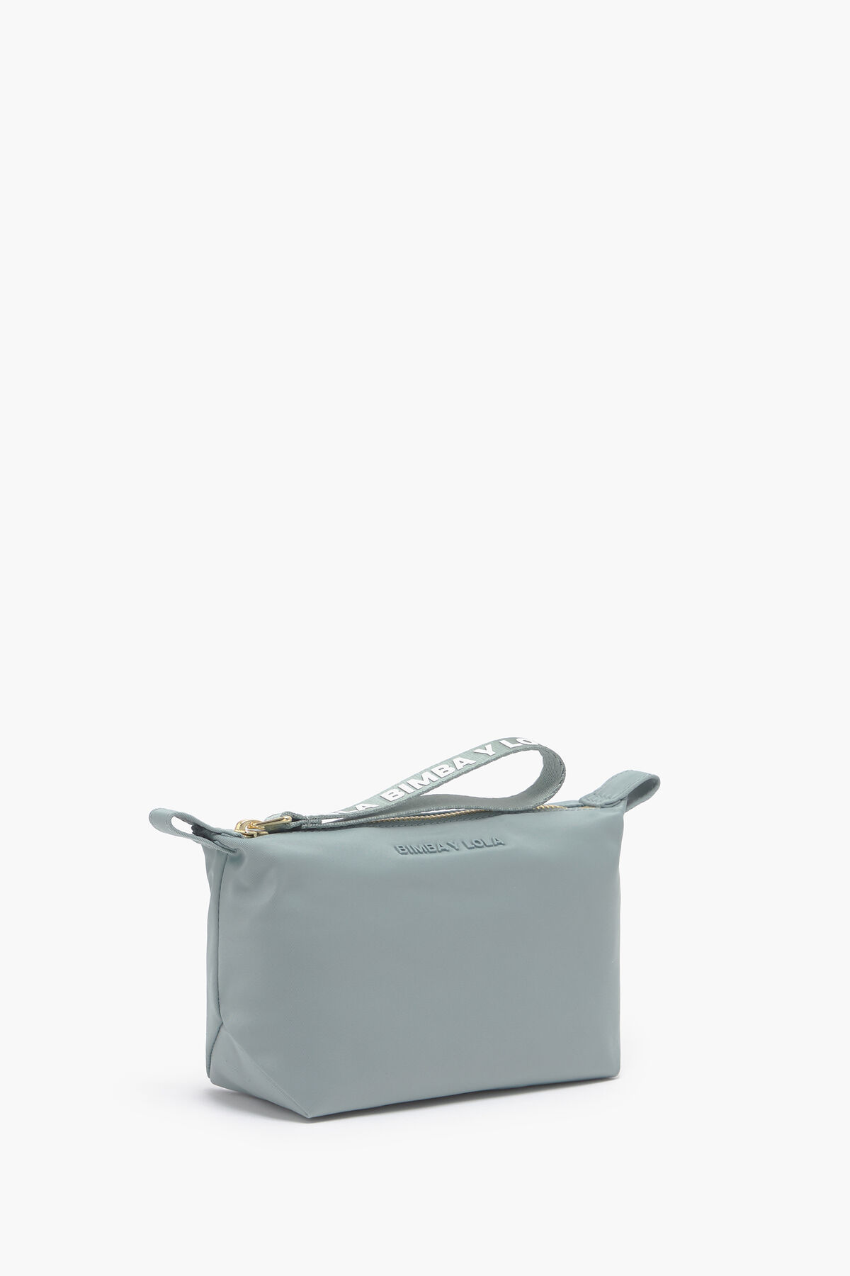 Neceser trapecio S nylon verde agua