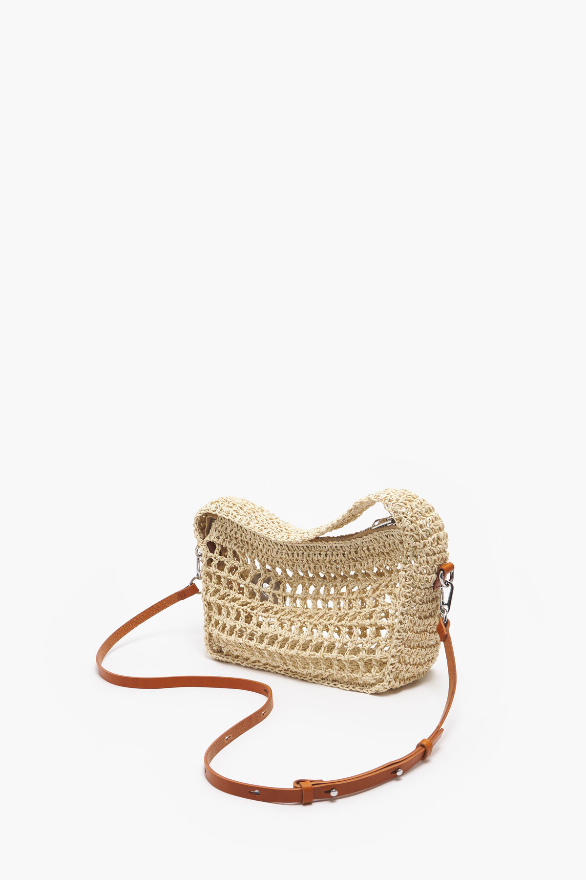 Bolso hobo S rafia natural