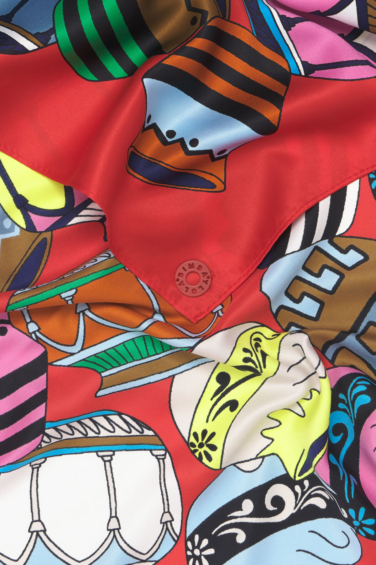 Pañuelo jarrones rojo