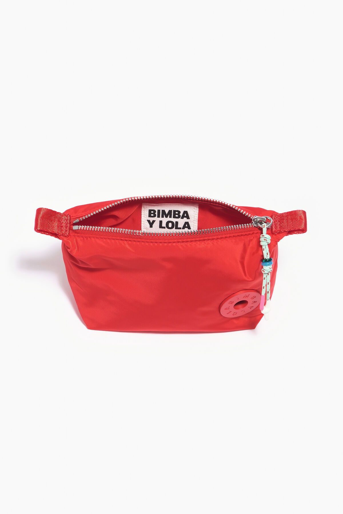 Neceser trapecio S nylon tomate