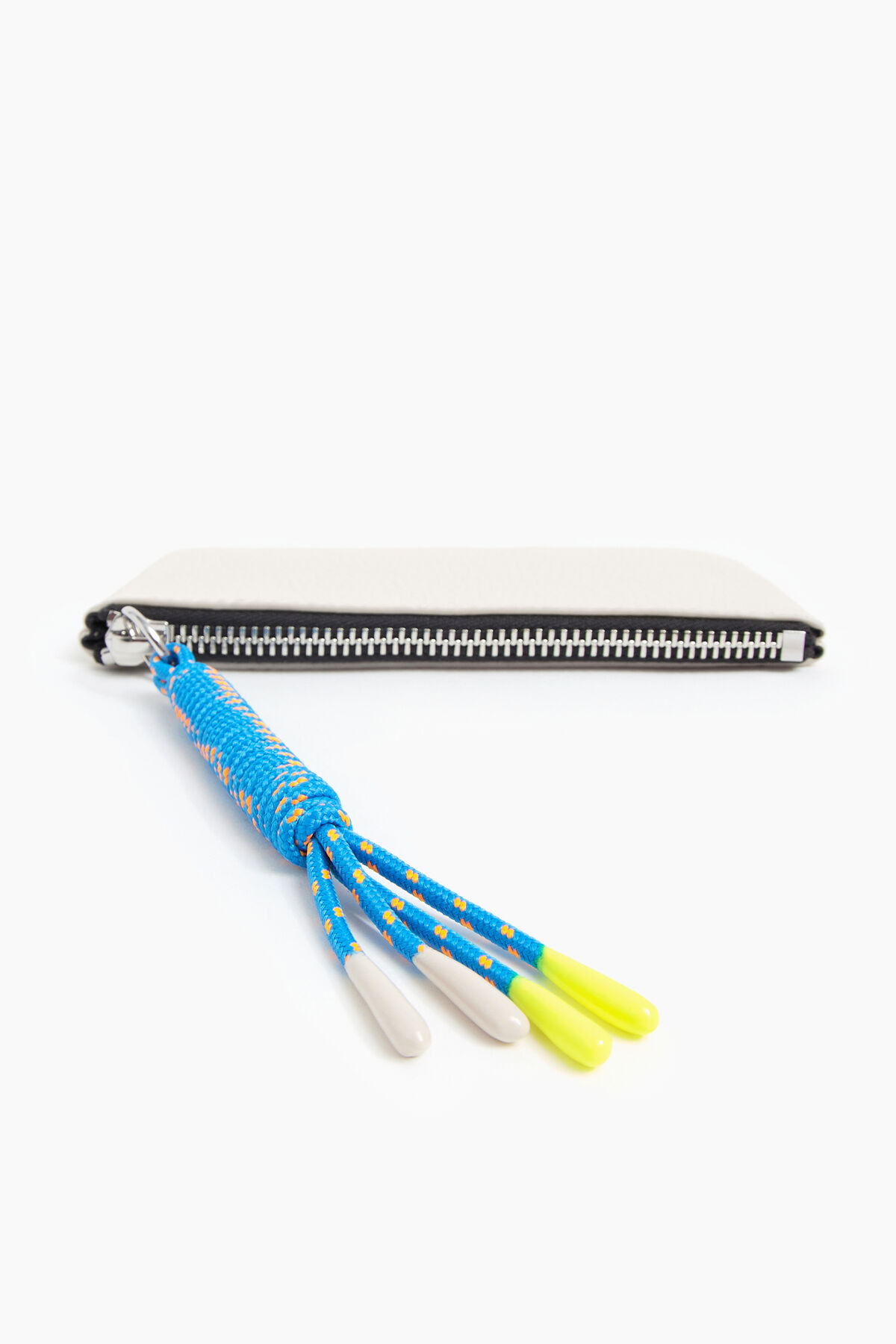 Monedero S piel blanco