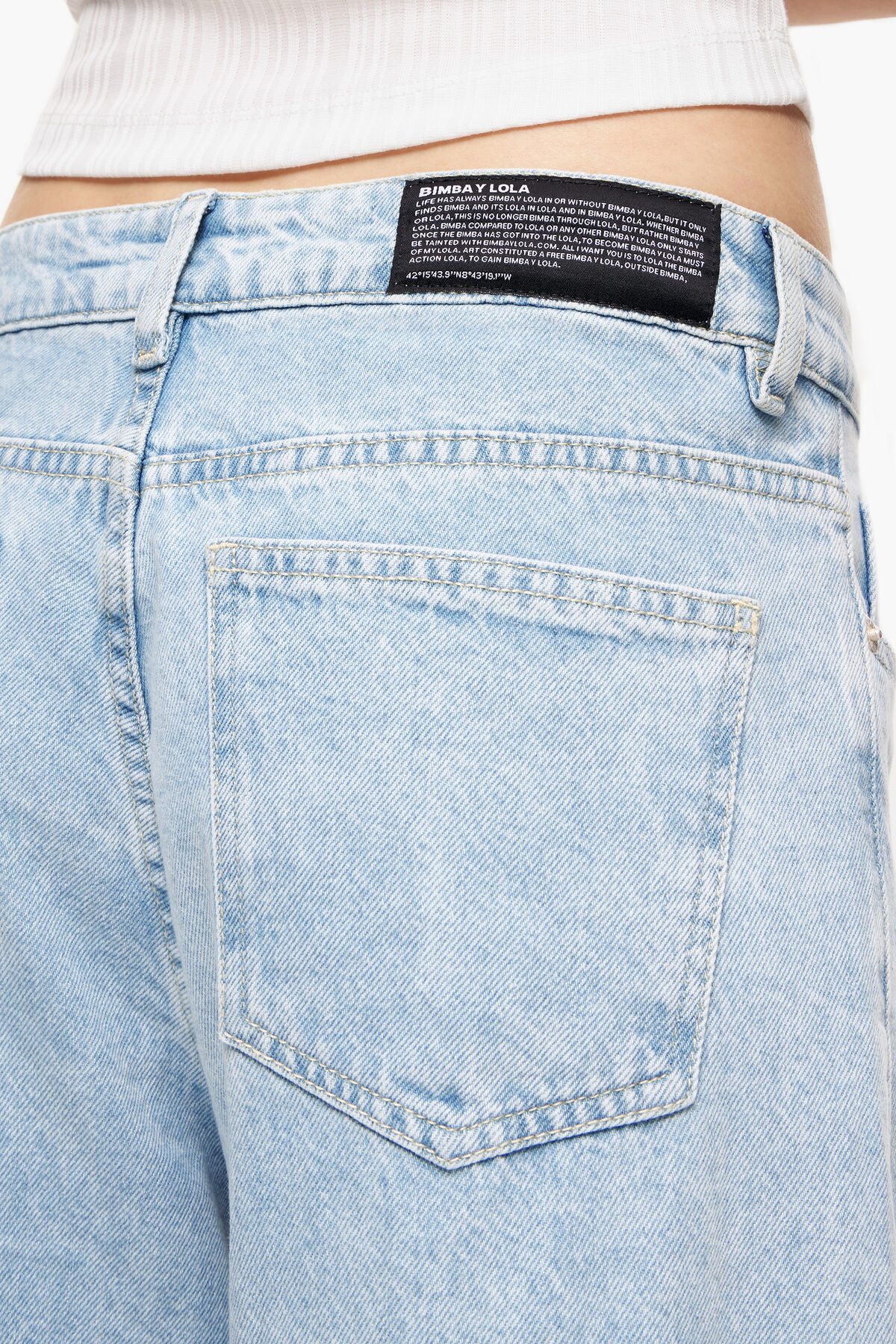 WIDE LEG - Vaquero ancho azul