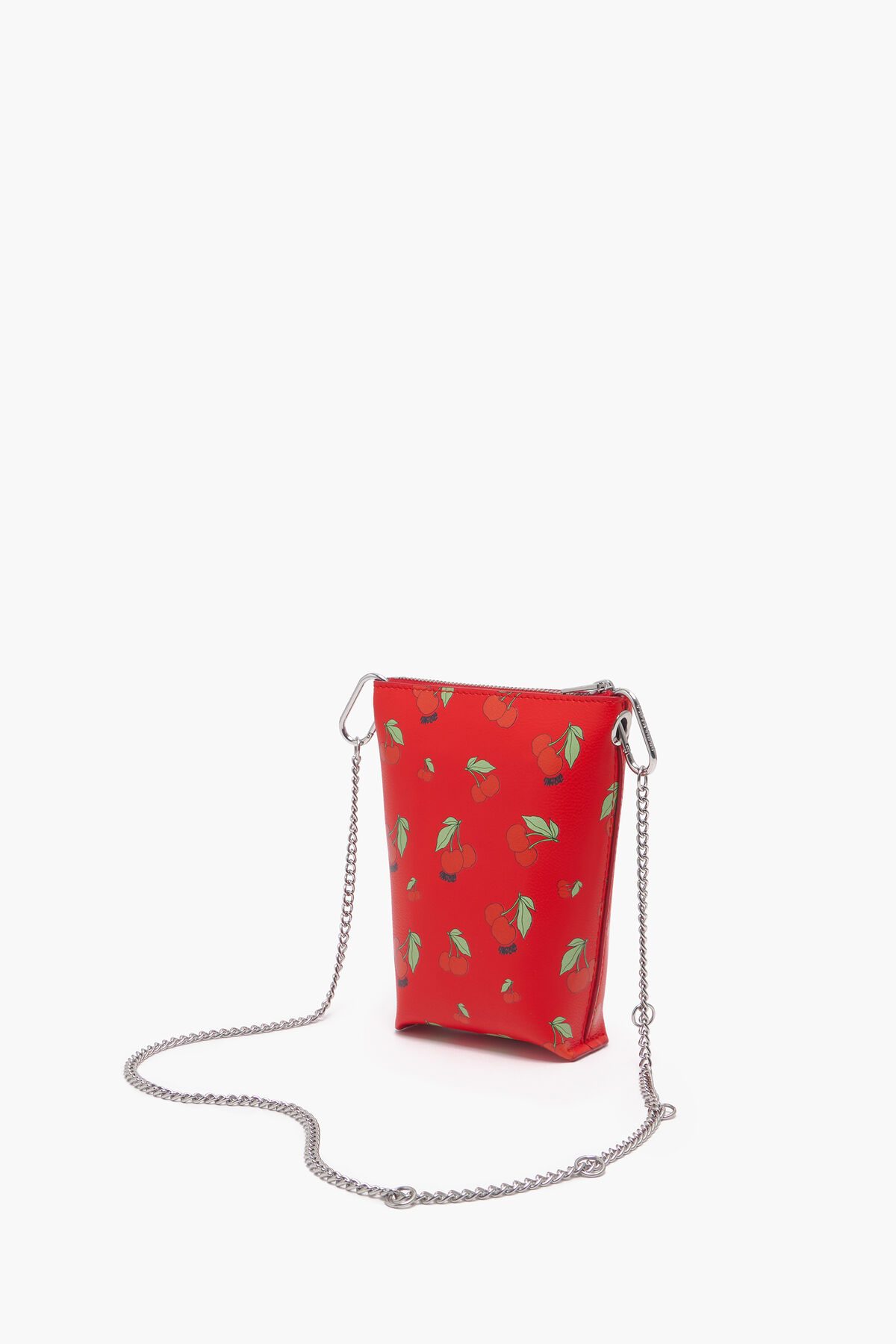 Bolso bandolera XS print Cherries rojo