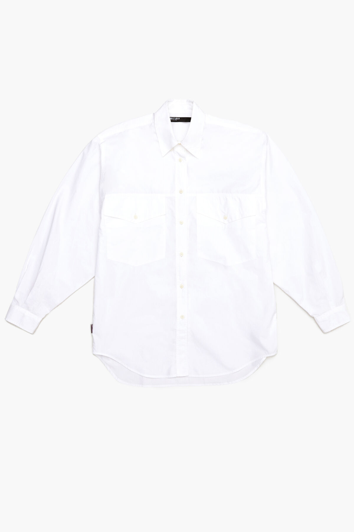 Camisa oversize popelín blanca