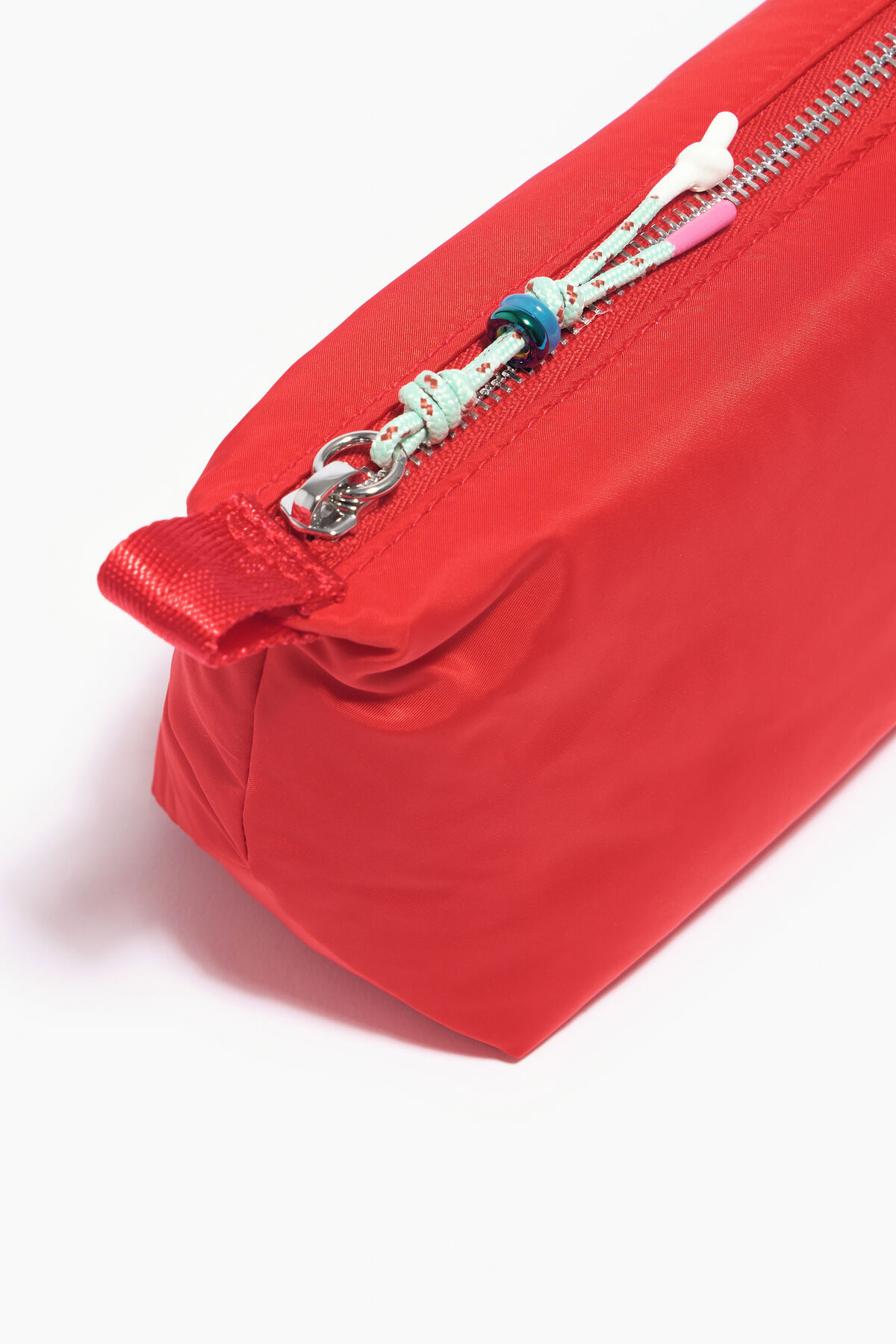 Neceser trapecio S nylon tomate