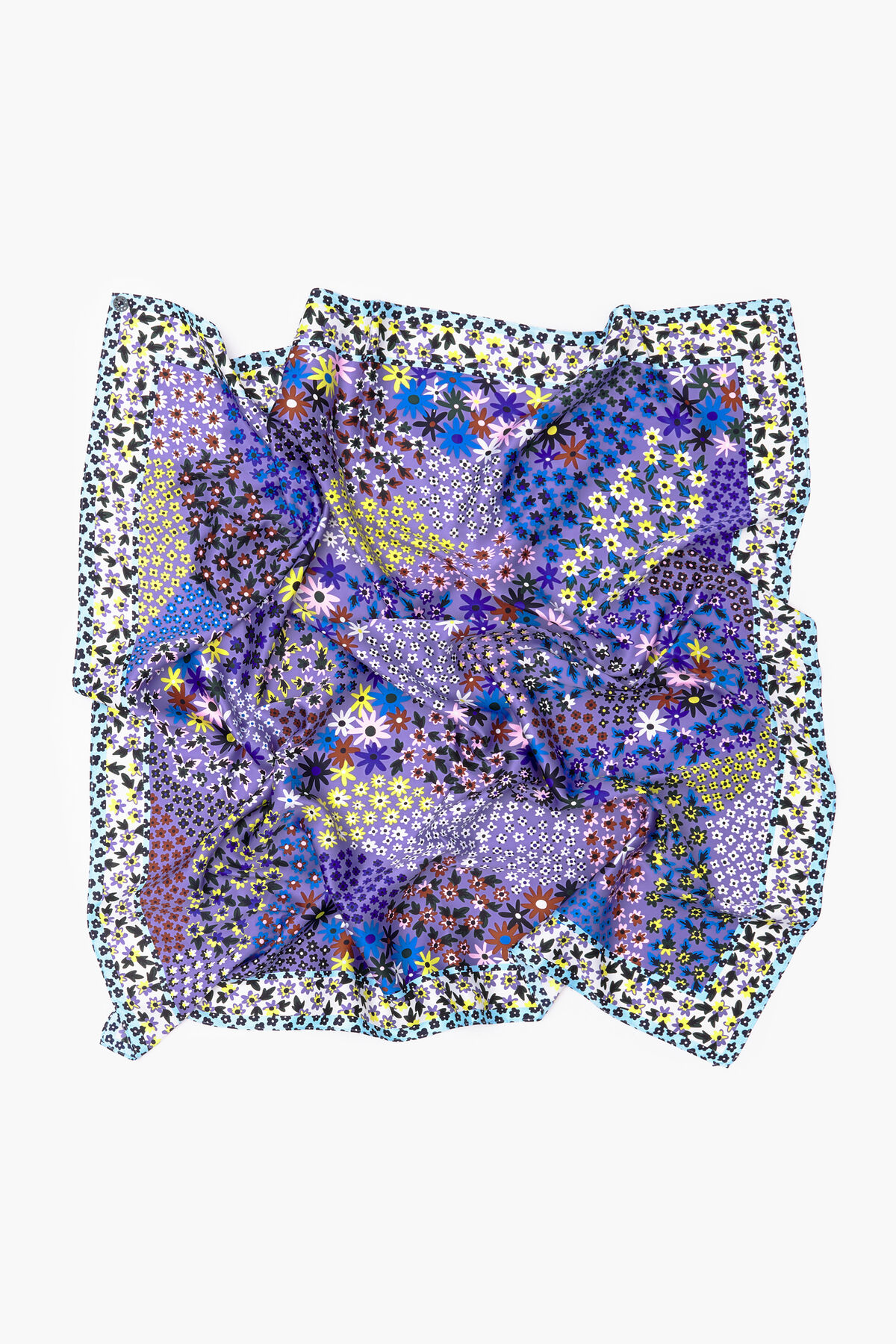 Pañuelo flores lila